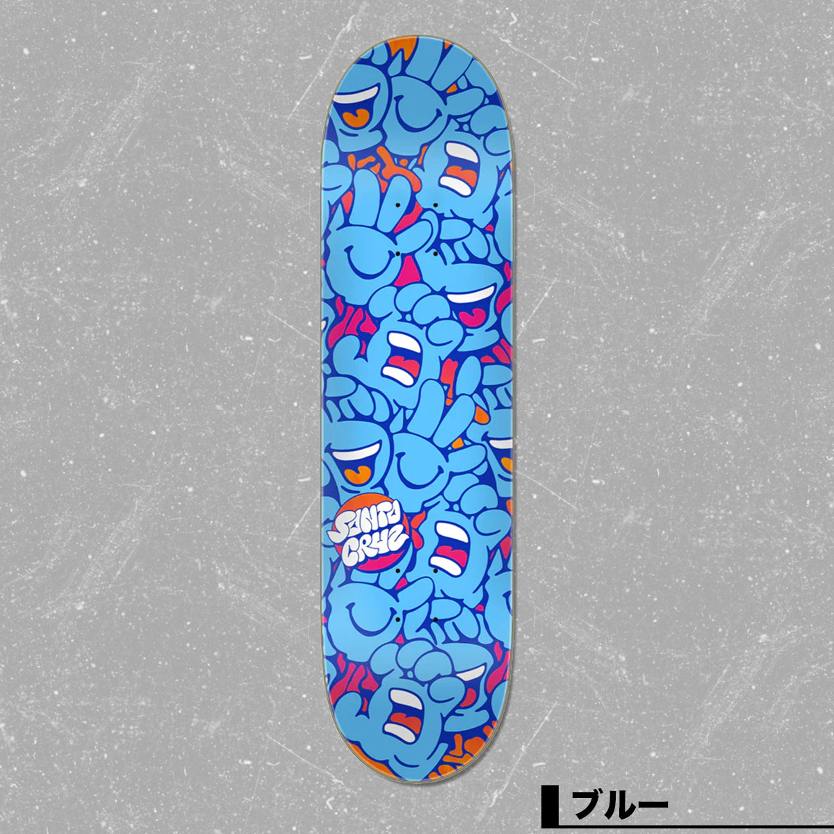 サンタクルーズ スケートボード デッキ スケボー ロゴ 7.75 inc ブルー