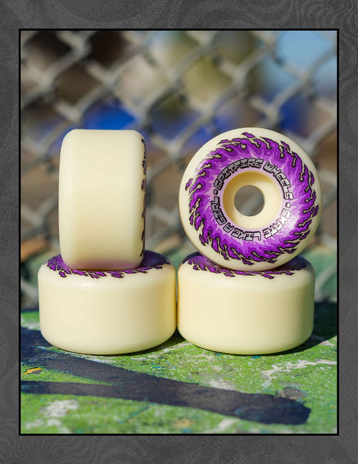 スピットファイア ウィール 54mm スケートライクアガール パープル