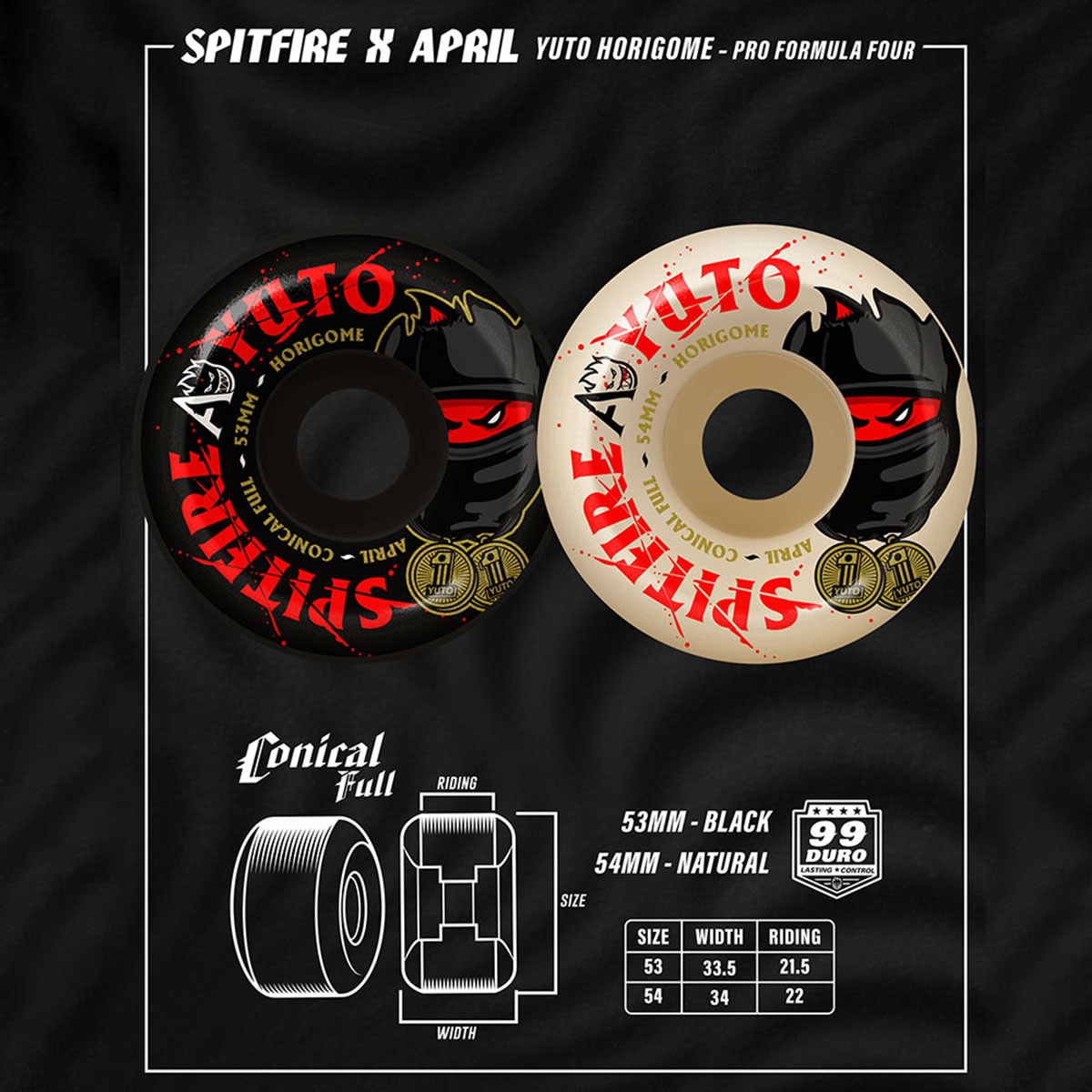 SPITFIRE スピットファイヤー ウィール APRIL 堀米雄斗 YUTO HORIGOME