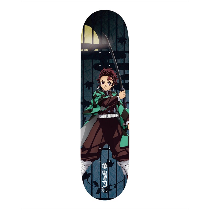 鬼滅の刃 X エレメント スケートボード スケボーデッキ デッキ スケボー スケートデッキ Element Skateboard Tanjiro 1 Deck マルチカラー 8 0inc