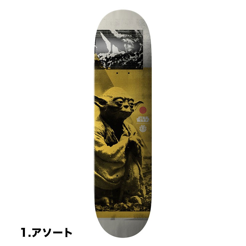 【30%OFF】スケボー デッキ エレメント スケートボード スターウォーズ ヨーダ 7.75 スケートデッキ ELEMENT SKATEBOARD  STAR WARS YODA DECK 7.75インチ 国内正規取扱店【bb027-129】 -ジャックオーシャンスポーツ