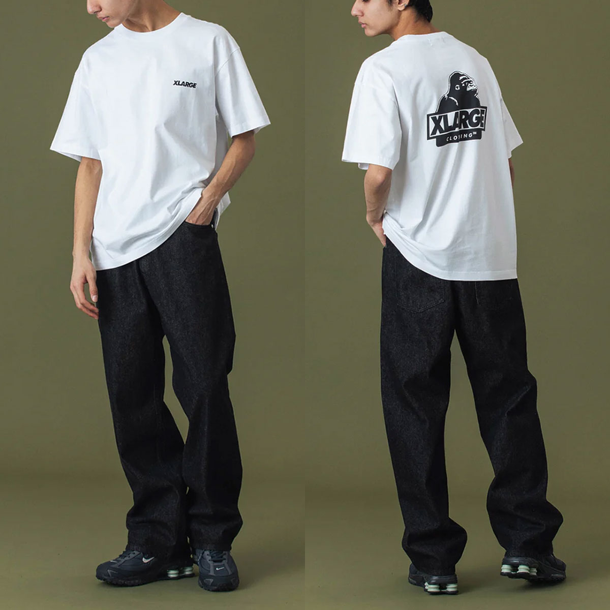 エクストララージ メンズ 半袖Tシャツ トップス 定番 ロゴ ゴリラ 全5