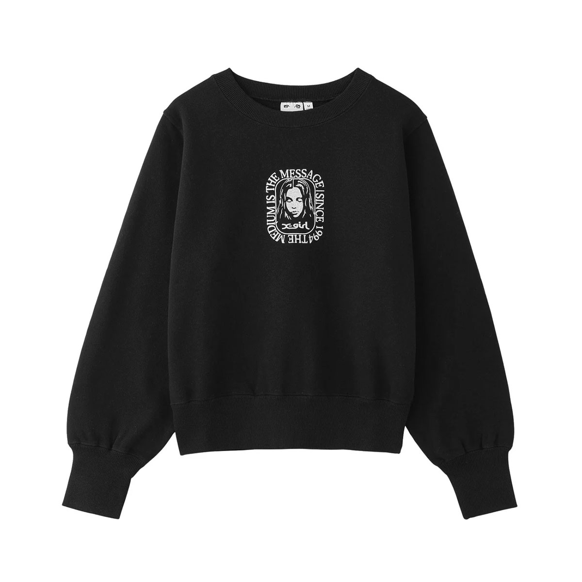 XG スウェット GOD SELECTION XXX - GX-A25-CN-01 V GAZETTE CREWNECK SWEAT BLACK