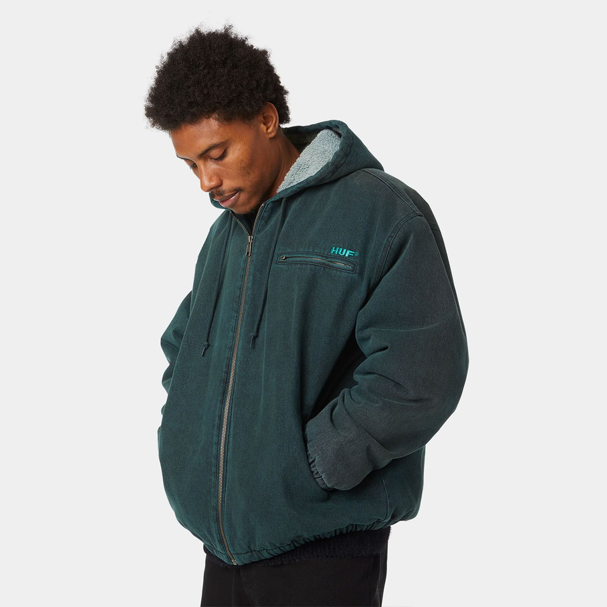 HUF ハフ ジャケット アウター フード メンズ レディース L スケート