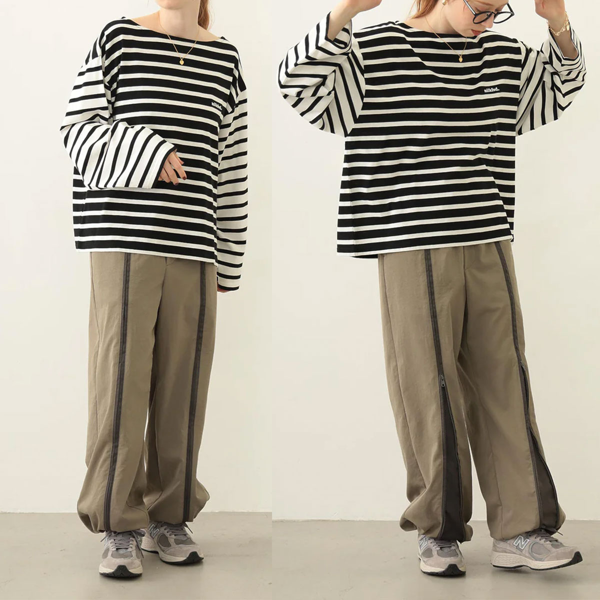 ミルクフェド レディース ロンT 長袖Tシャツ トップス