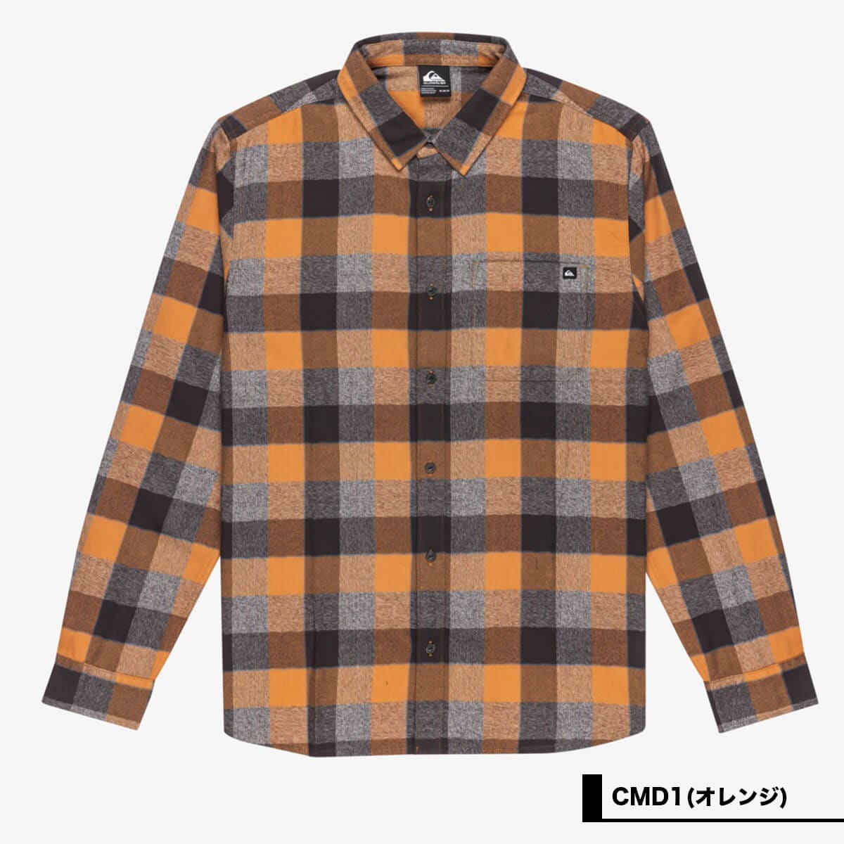 クイックシルバー メンズ ネルシャツ 長袖シャツ チェック