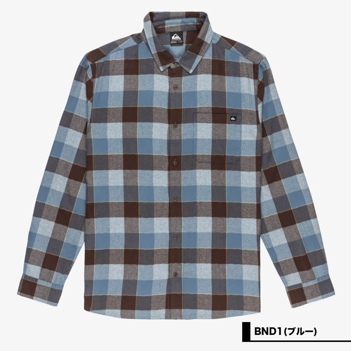 クイックシルバー Quiksilver Motherfly Long Sleeve Flannel メンズ トップス ミッドナイト Navy Moth クイックシルバー メンズ シャツ トップス MOTHERFLY - Shirt - blue