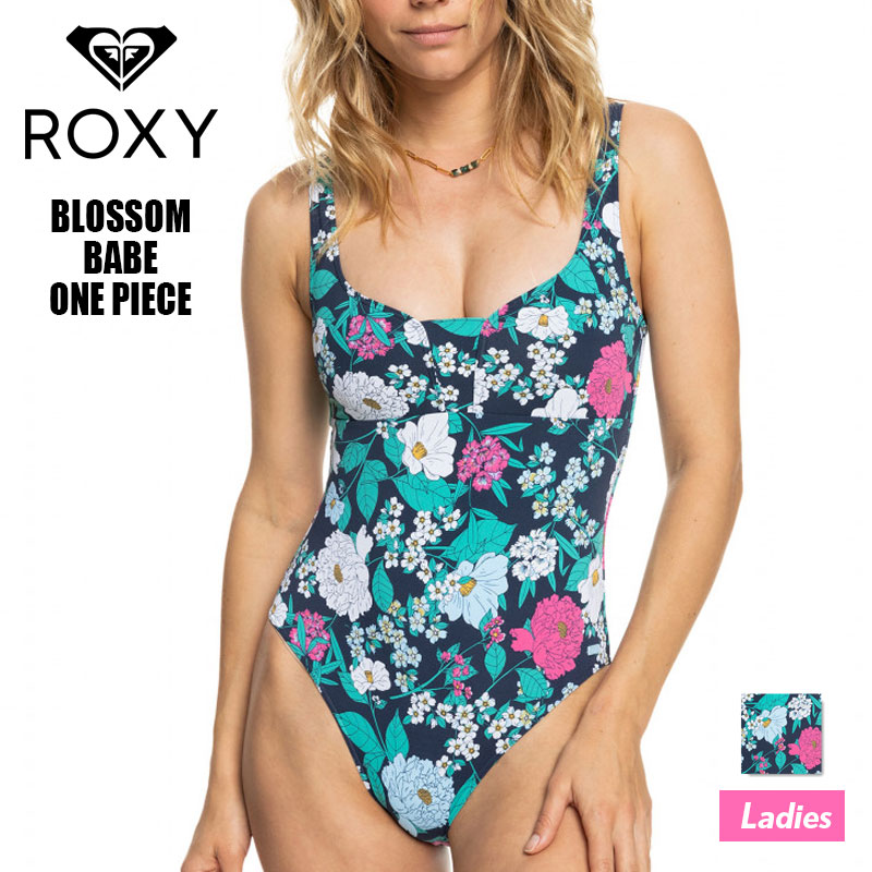 セール ロキシー レディース 水着 ワンピース Blossom Babe One Piece 花柄 総柄 ネイビー 海外サイズ Xs 夏 海 プール 旅行 人気ブランド Roxy Sale Erjx