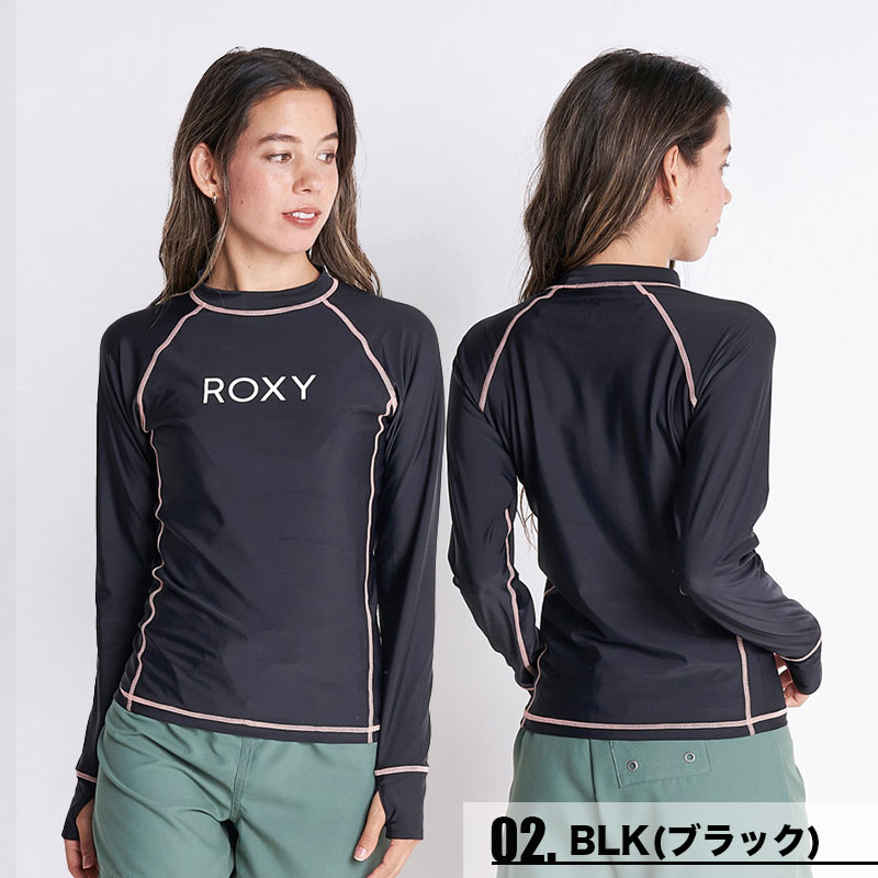 Roxy レディース 水着 ラッシュガード Rashie L S プルオーバー 長袖 吸汗速乾 Uv Cut 全3色 S M L 夏 海 プール 旅行 人気 ブランド ロキシー Rly