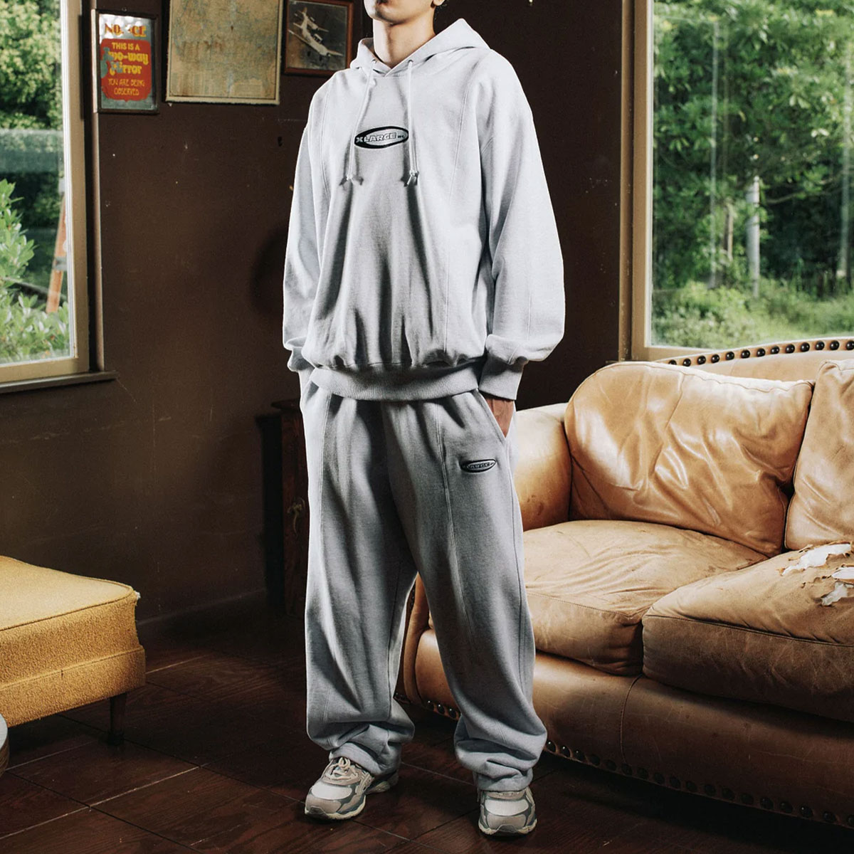 カープ　スウェットパンツ　2025 Lサイズ 70%OFF【CAMBIO(カンビオ)】TC裏起毛オパール加工スウェットパンツ