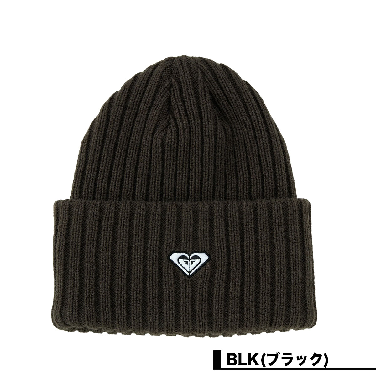 ロキシー レディース 折り返しビーニー ニット帽 帽子 ロゴ刺繍