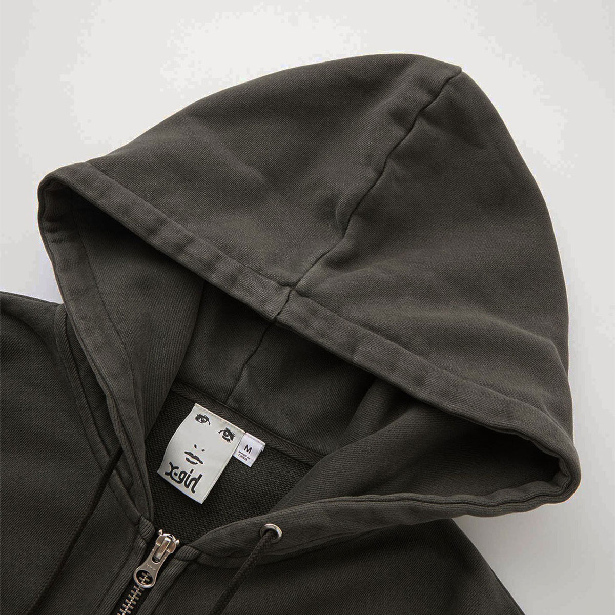 エックスガール レディース ジップパーカー スウェット フード