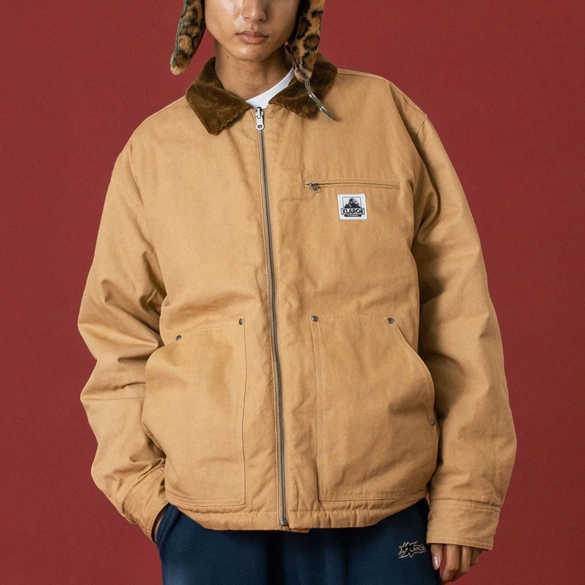 エクストララージ メンズ リバーシブルワークジャケット 中綿 L