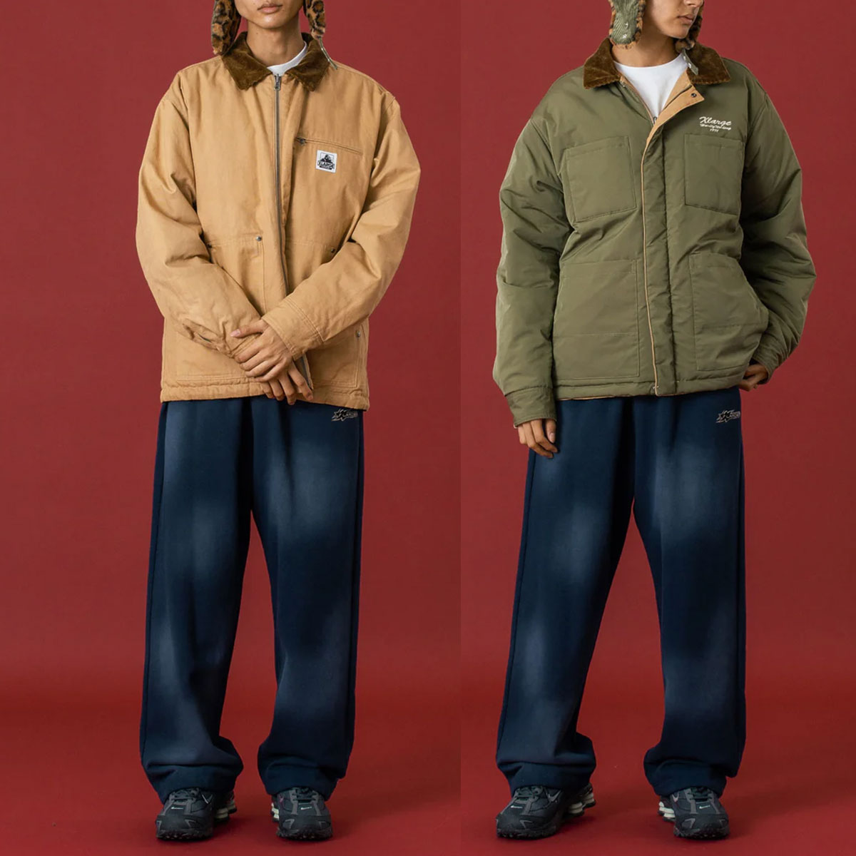 エクストララージ メンズ リバーシブルワークジャケット 中綿 L