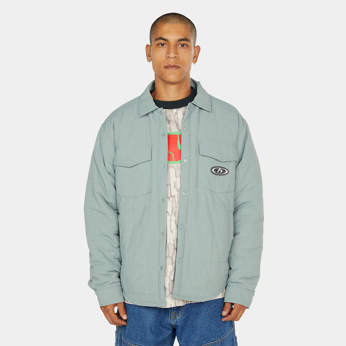 HUF ハフ キルティングジャケット シャケット メンズ レディース L