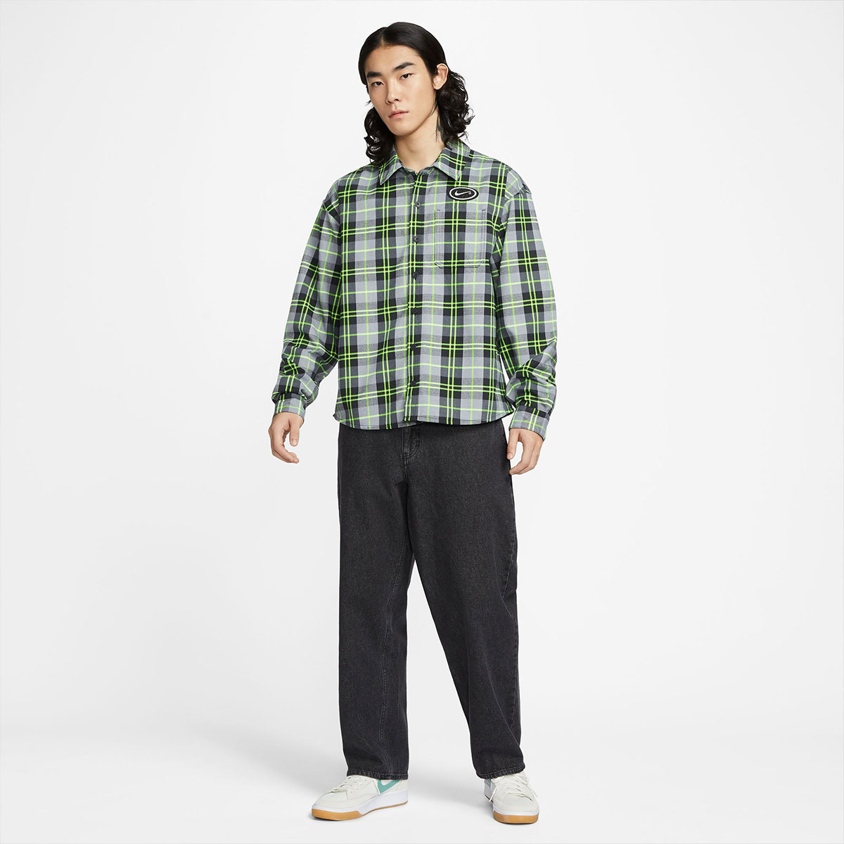 ナイキエスビー NIKE SB 長袖シャツ エリック・コストン コラボ ダーク