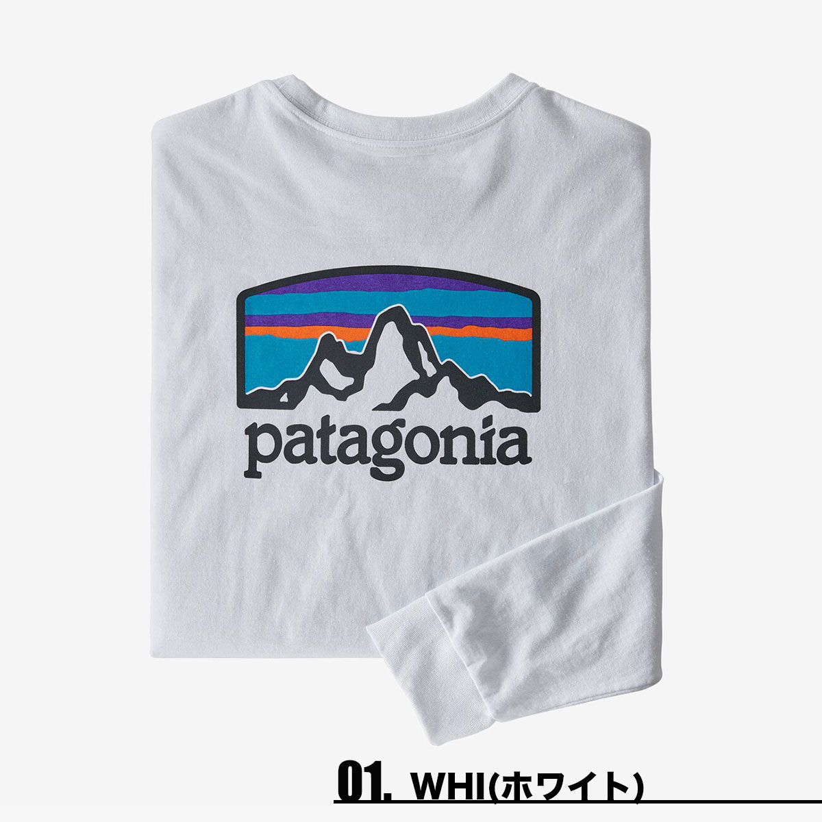 パタゴニアPatagonia 定番ロンT 黒\u0026白2枚組