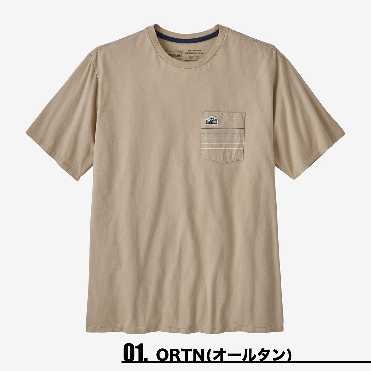 パタゴニア Tシャツ ティーシャツ 半袖 ポケット メンズ・ライン・ロゴ