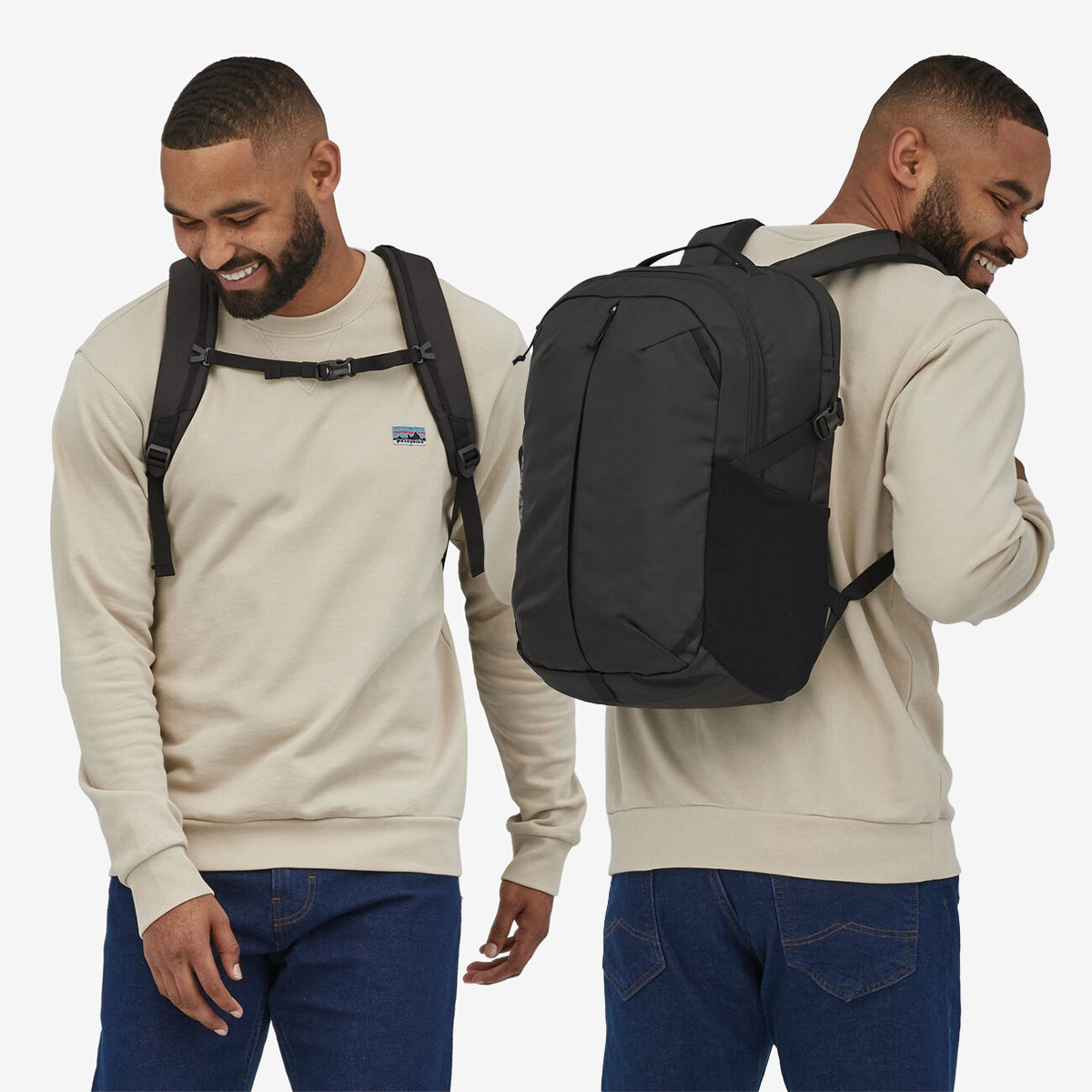 Patagonia パタゴニア バッグ リュック バックパック 26L 通勤 通学 ブラック レフュジオ・デイパック 耐久性撥水 シンプル PC  パソコン 収納 海 山 ビーチ 街 アウトドア 旅行 人気ブランド 通販 2023 新作【47913】-ジャックオーシャンスポーツ