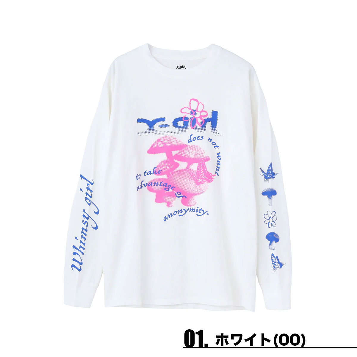 エックスガール Tシャツ ロンT レディース ティーシャツ MUSHROOM L/S