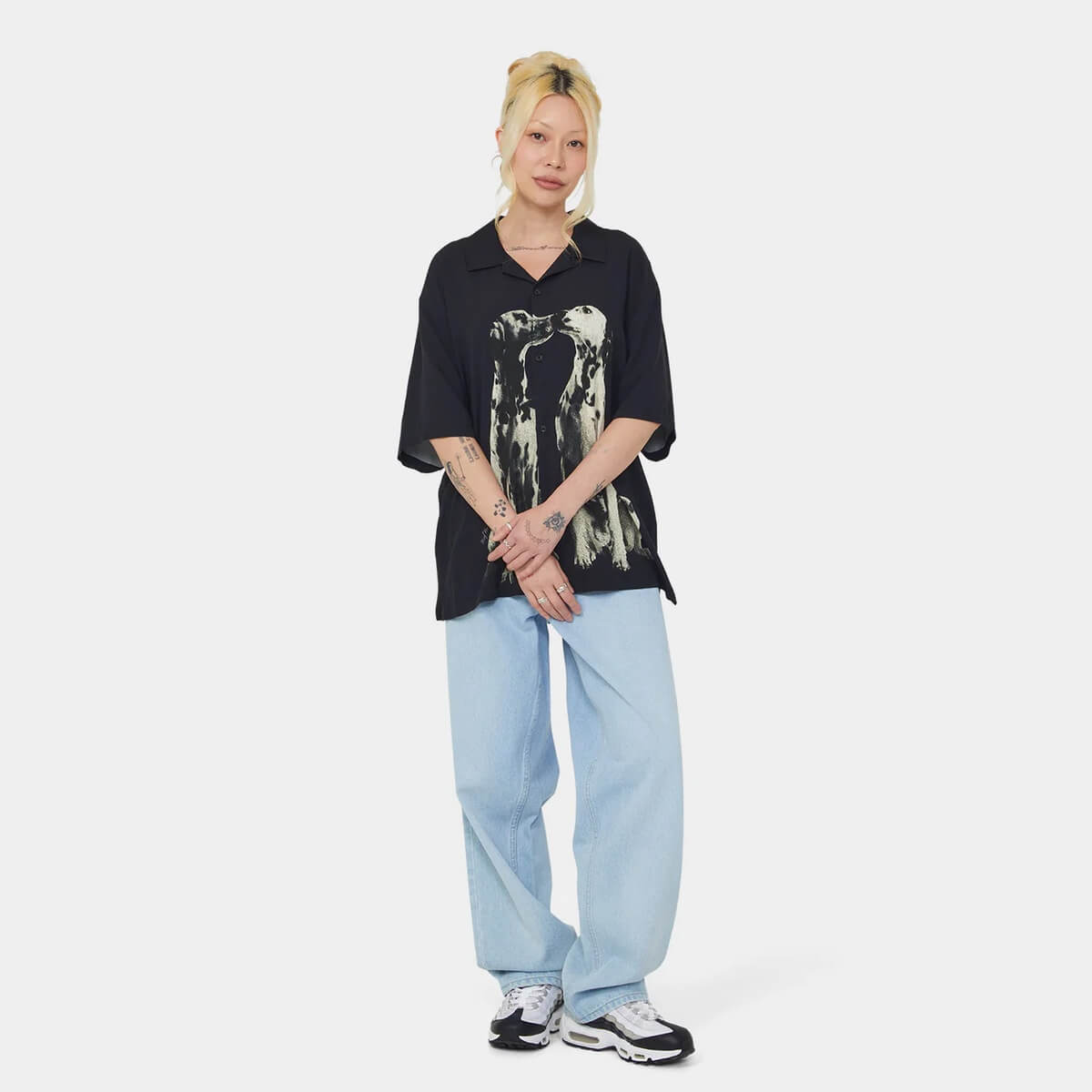 HUF ハフ DOGGED RESORT SHIRT 半袖シャツ メンズ レーヨン100