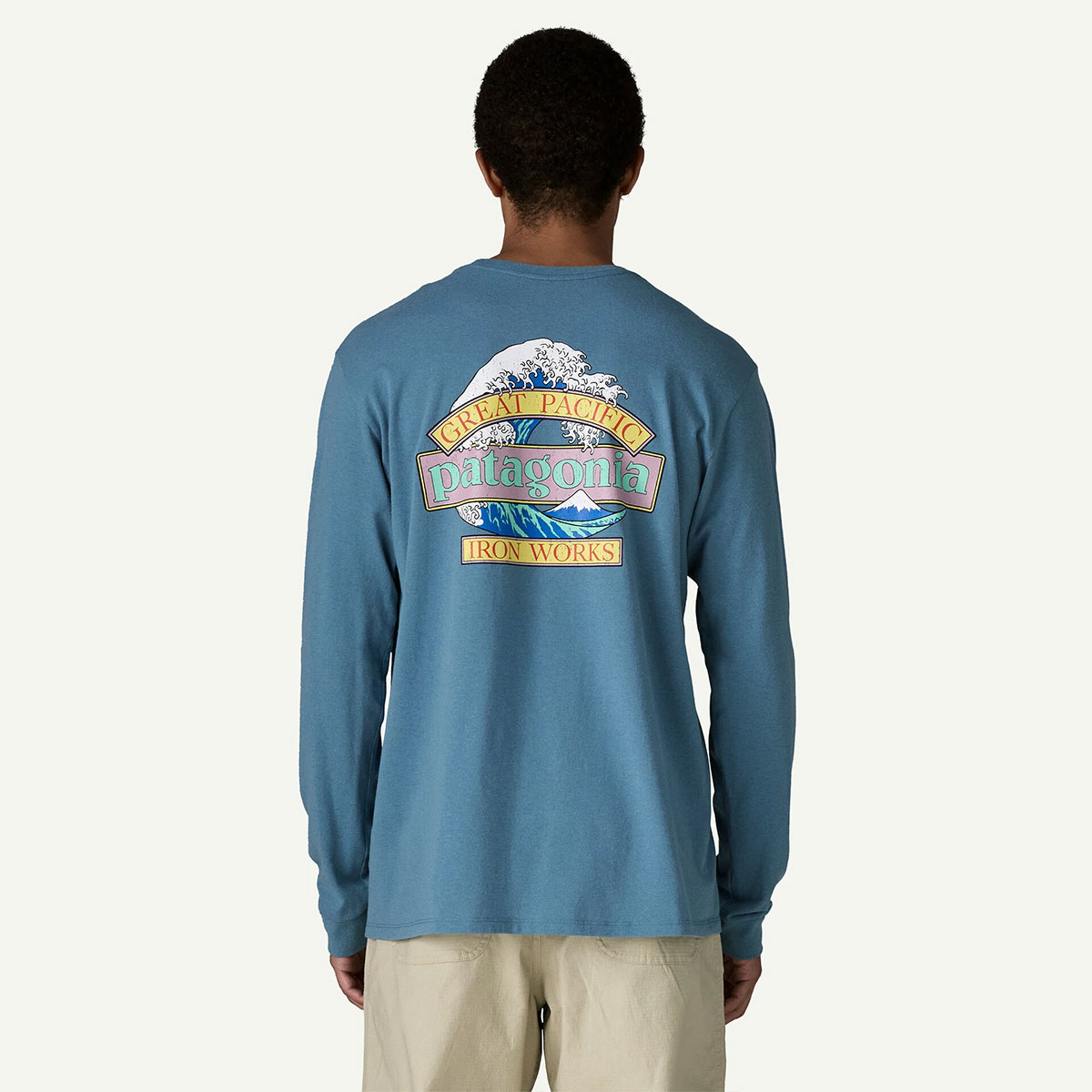 Patagonia パタゴニア　USA製　サイクリングシャツ Patagonia パタゴニア メンズ 長袖Tシャツ ロンT トップス 北斎 S M L