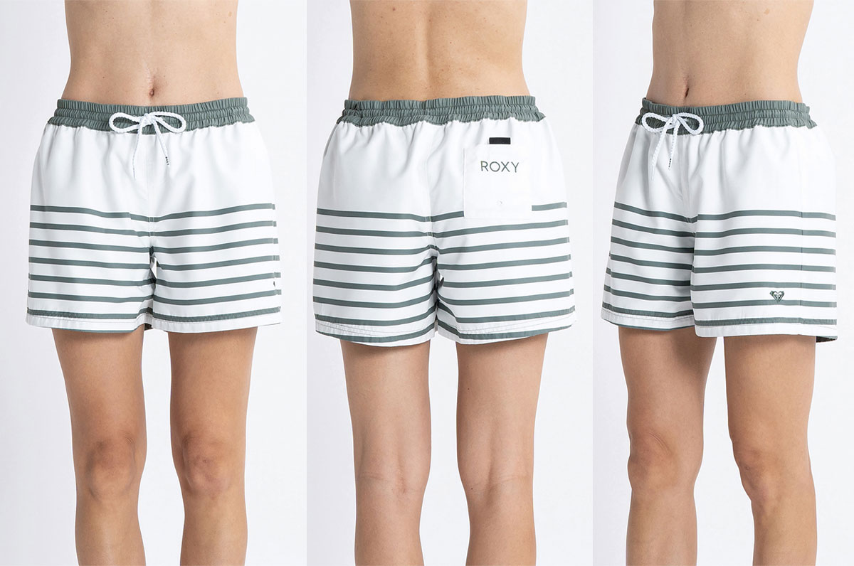 【10%OFF サマーセール 】ロキシー ROXY ボードショーツ 水着 レディース サーフパンツ リバーシブル 無地 ボーダー REVERSIBLE  SHORTS 夏 海 プール 旅行 人気ブランド【RBS231040】-ジャックオーシャンスポーツ