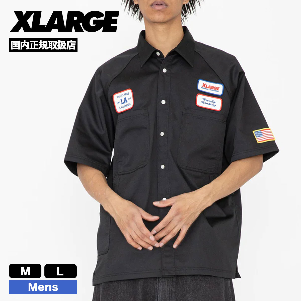 X-LARGE  workシャツ