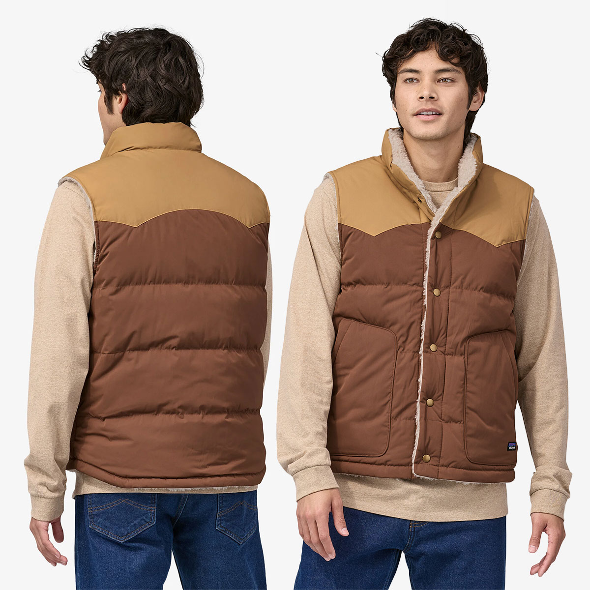 【40%OFF アウトレット セール】Patagonia パタゴニア フリース ベスト メンズ リバーシブル フリース 撥水 スナップボタン 保温  耐水 ボア サーフィン 釣り アウトドア キャンプ Men's Reversible Bivy Down Vest 人気ブランド ...