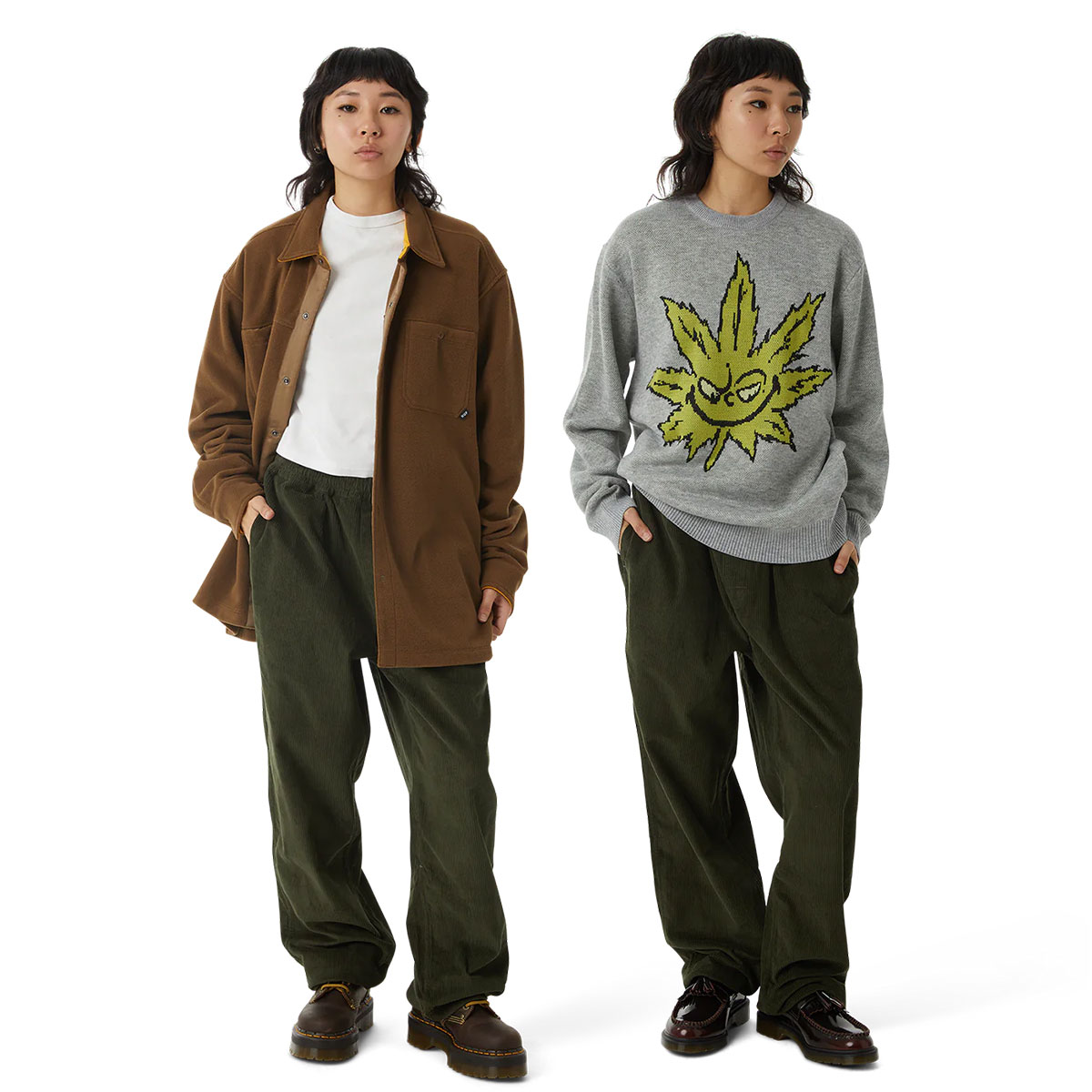 HUF ハフ パンツ レディース コーデュロイ スケートボード オリーブ L スケボー スケーター 人気 ブランド 通販 | HUF LEISURE  SKATE PANT【PT00200】-ジャックオーシャンスポーツ