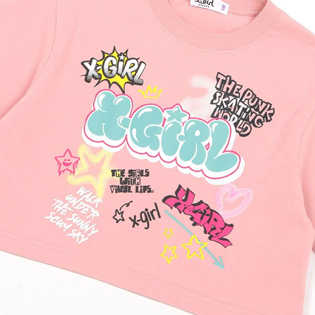 xgirl stages エックスガールステージス 半袖 Tシャツ トップス 全2色 