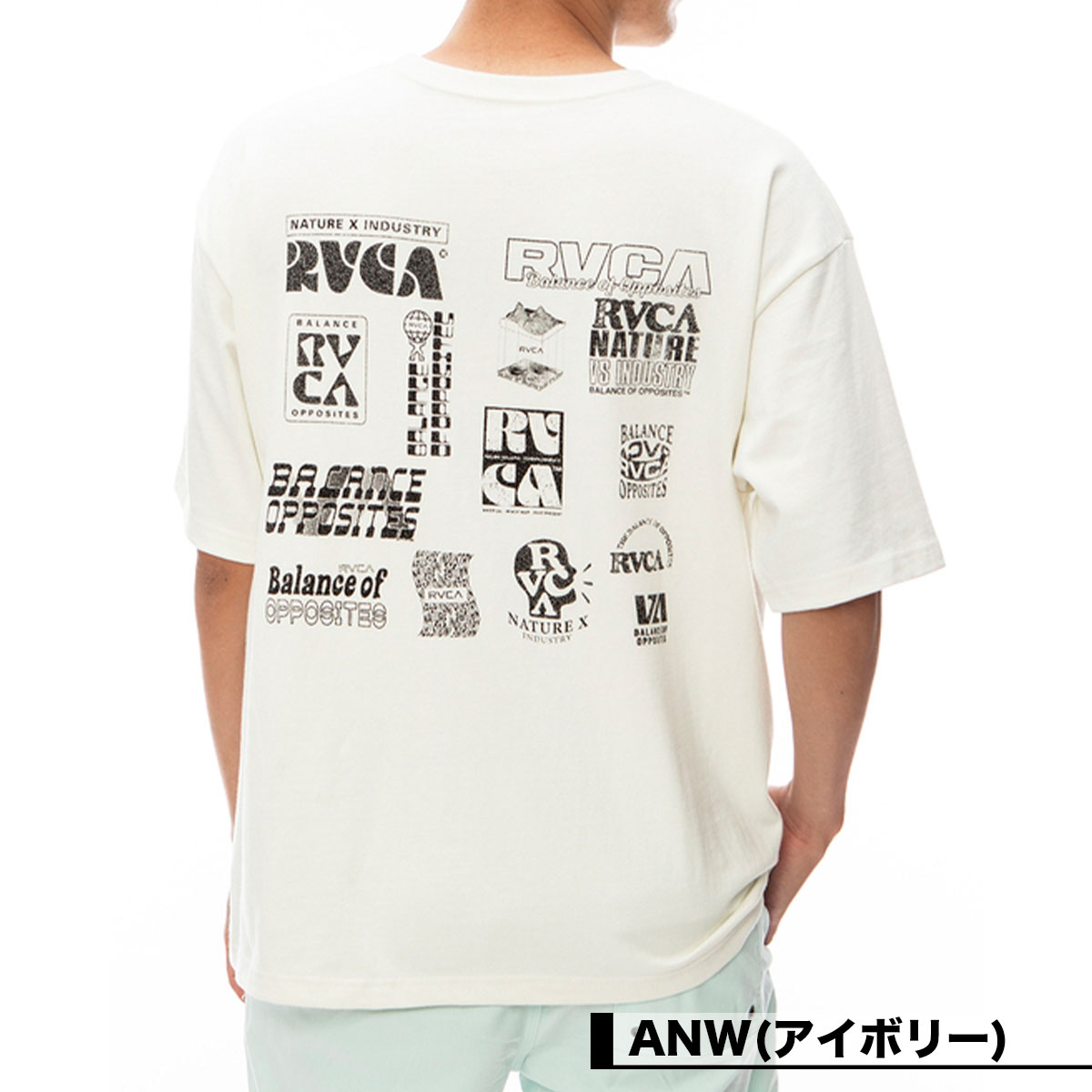 RVCA ルーカ 半袖Tシャツ メンズ ロゴ バックプリント オーバーサイズ ブラック アイボリー M L 人気ブランド 通販 2024 新作 |  BILL BOARD SS 【BE041238】-ジャックオーシャンスポーツ