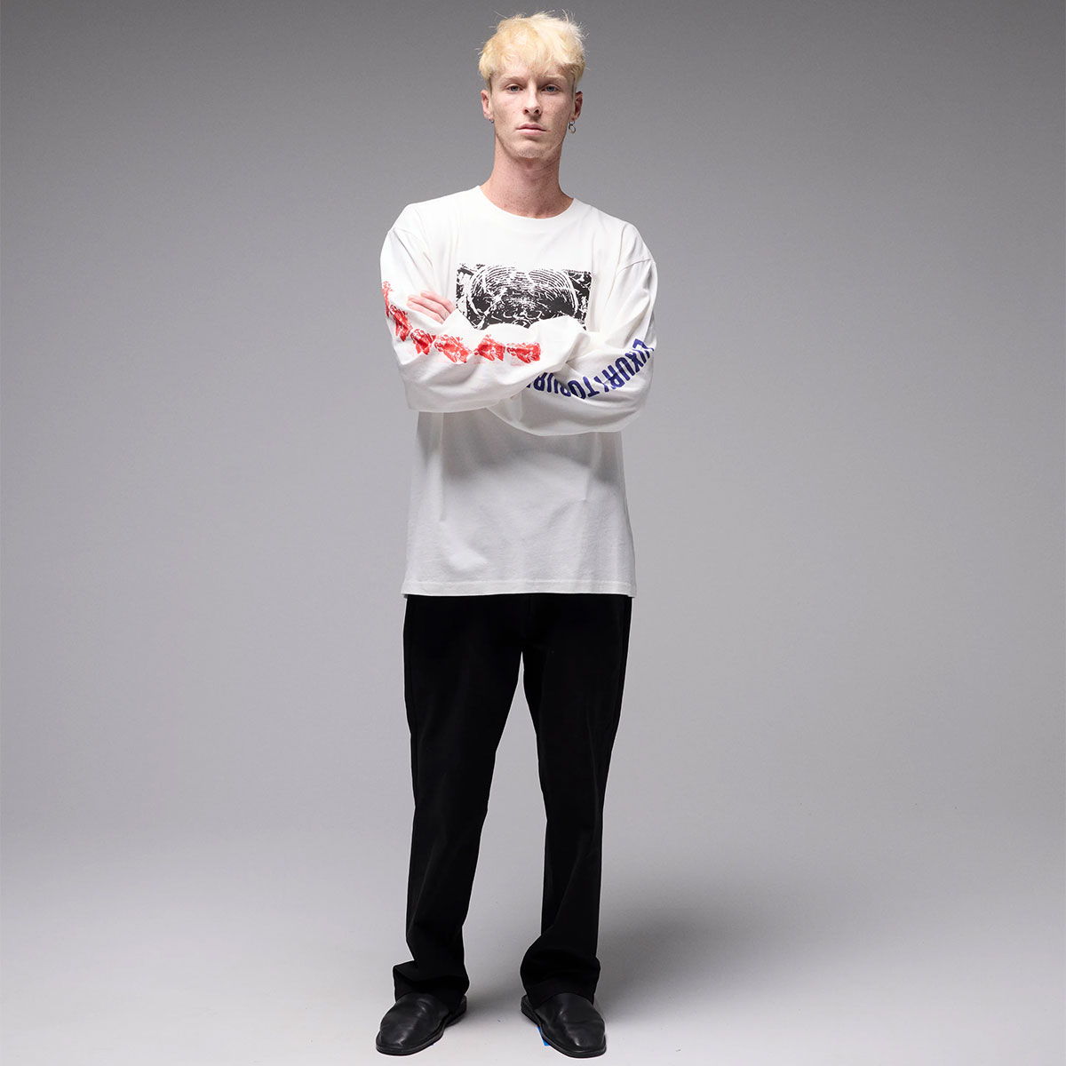 フォーマー メンズ ロンT 長袖Tシャツ トップス ロゴ グラフィック M L