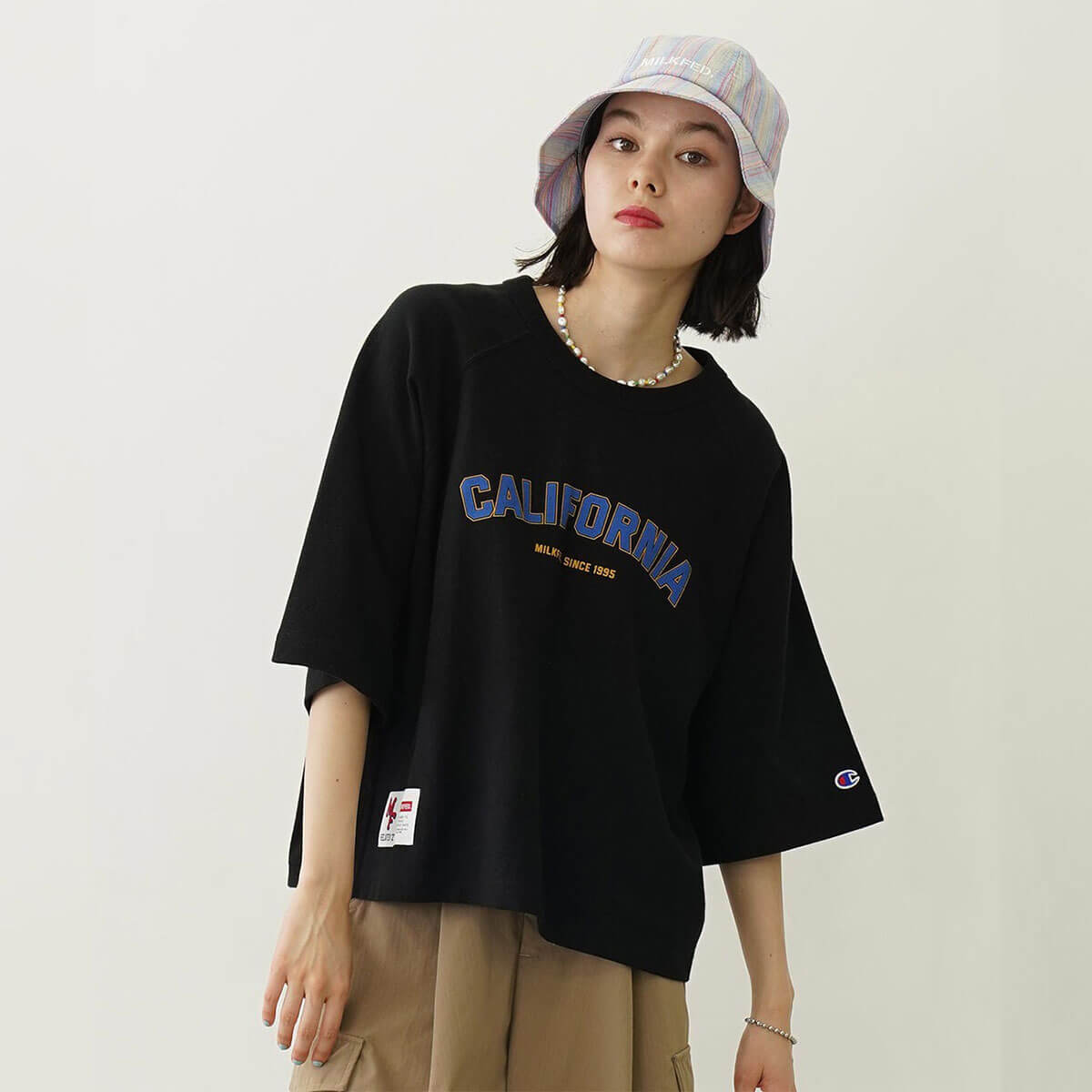 青木笑依 ミルクフェド ビックT 青木笑依 ミルクフェド ビックT MILKFED.（ミルクフェド）の「S/S BIG