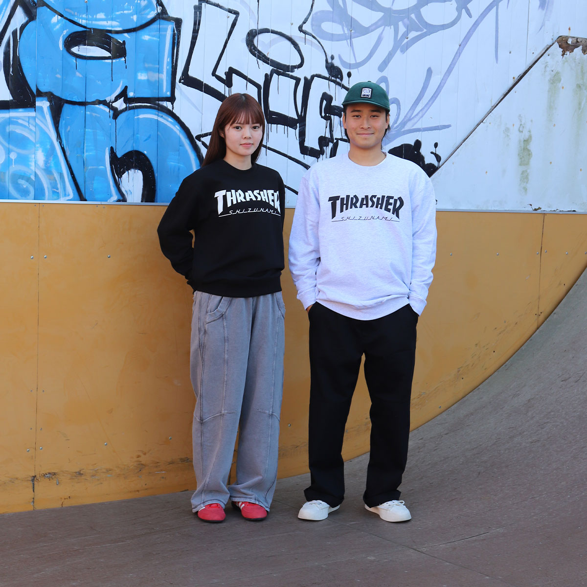 ジ*ク様 #ゆんの気まぐれオークション　（梅）　トレーナーズ　ブースター　シャワ スラッシャー×静波 コラボ スウェットクルー】メンズ レディーズ