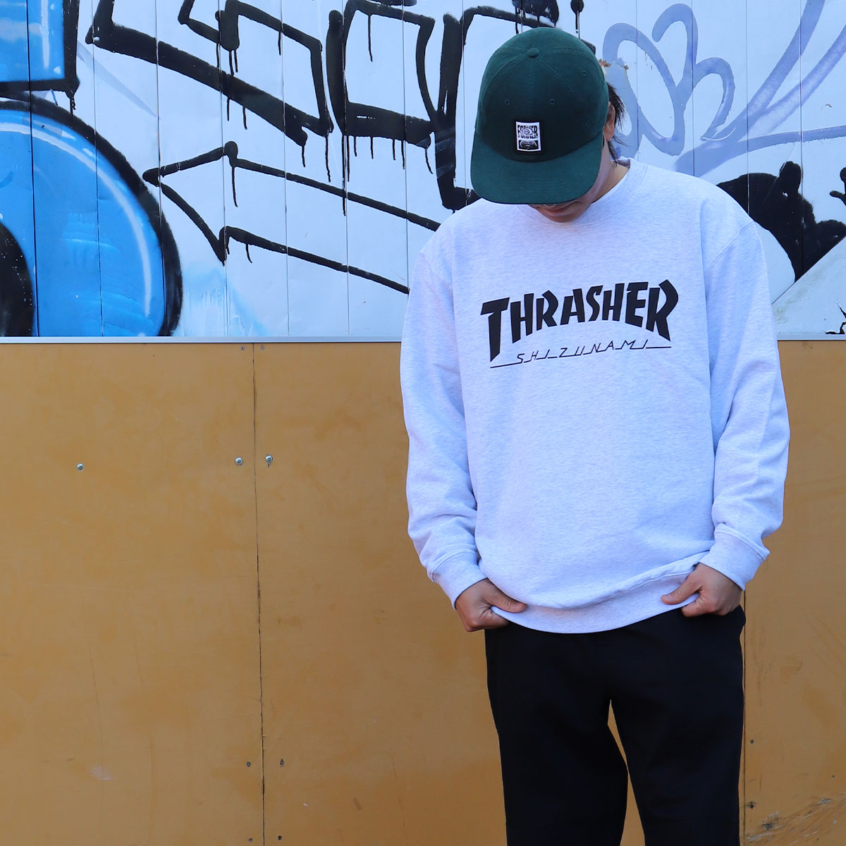 スラッシャー×静波 コラボ スウェットクルー】メンズ レディーズ