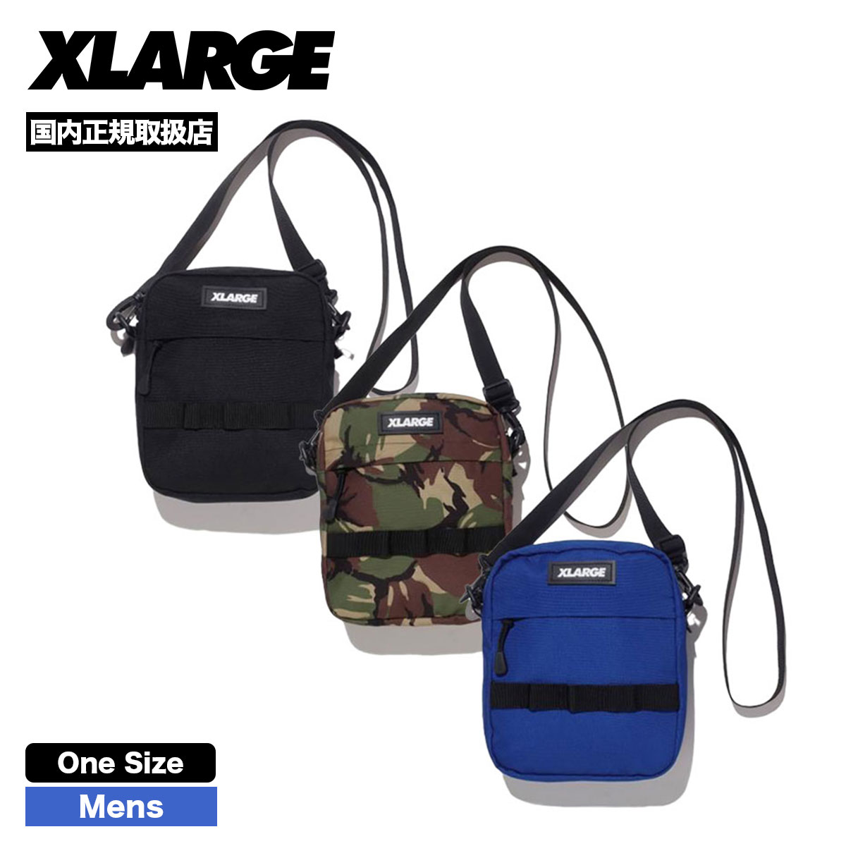 101211053002】XLARGE｜エクストララージ<br>MILITARY SHOULDER BAG<br>ショルダー メンズ バッグ