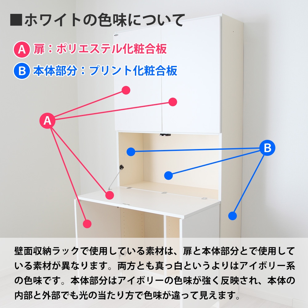 オーダー　収納棚 専用オプション品 壁面システム収納ラック 璧 専用セミオーダー上置き