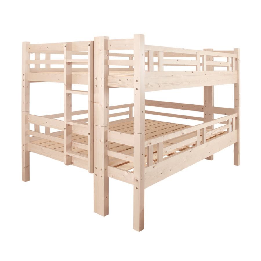 天然木ベッド トンタッタシリーズ商品説明 | カラー:ホワイト 白抜き画像