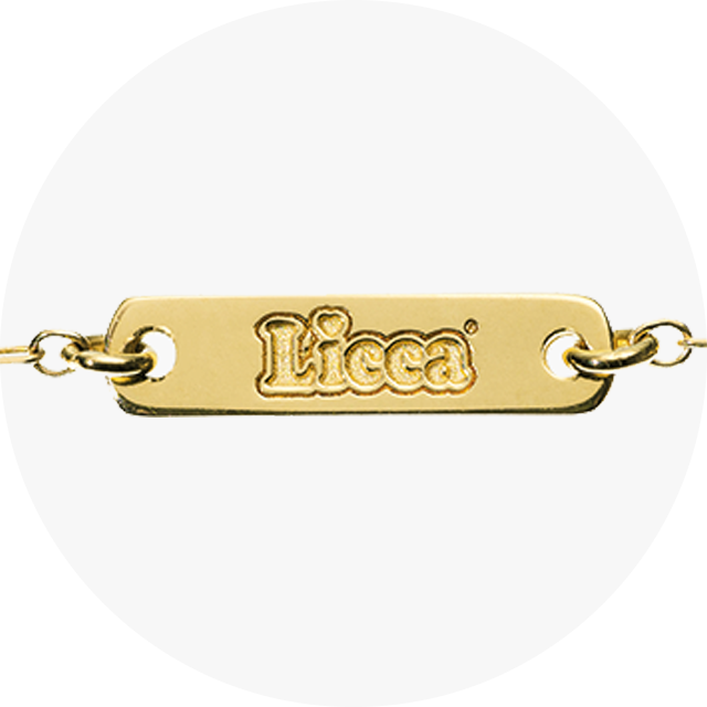 エンドパーツにも「Licca」ロゴを刻印