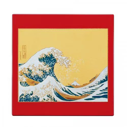 山中漆器　マウスパッド　波