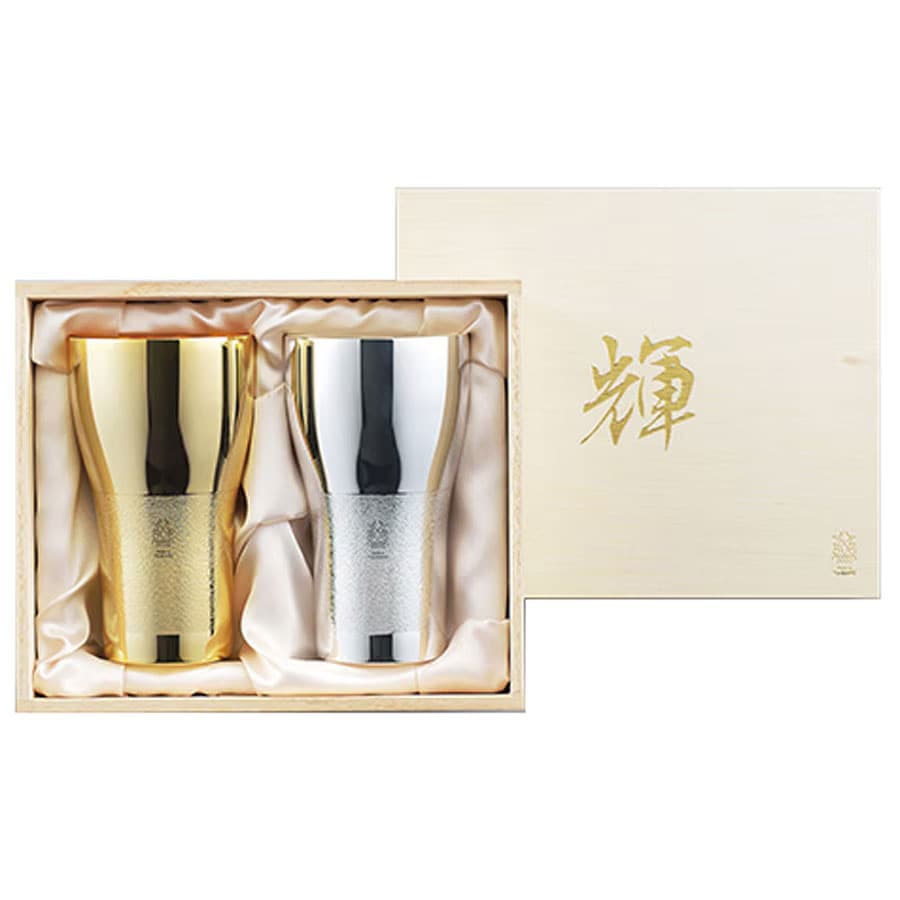 燕三条「輝」純銅ビアタンブラー　金・銀2pcセット
