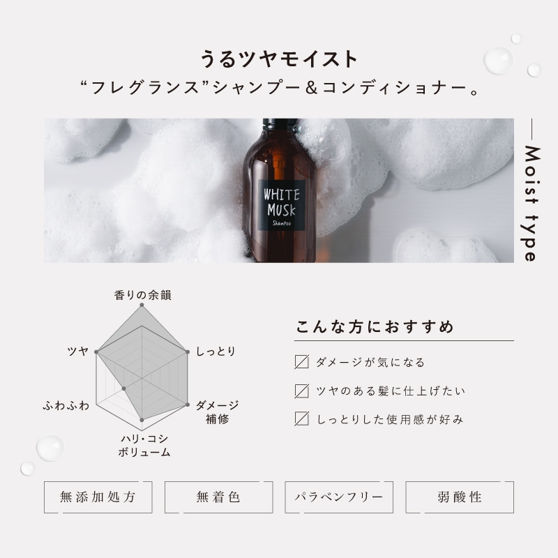 モイスト シャンプー＆コンディショナー リニューアル