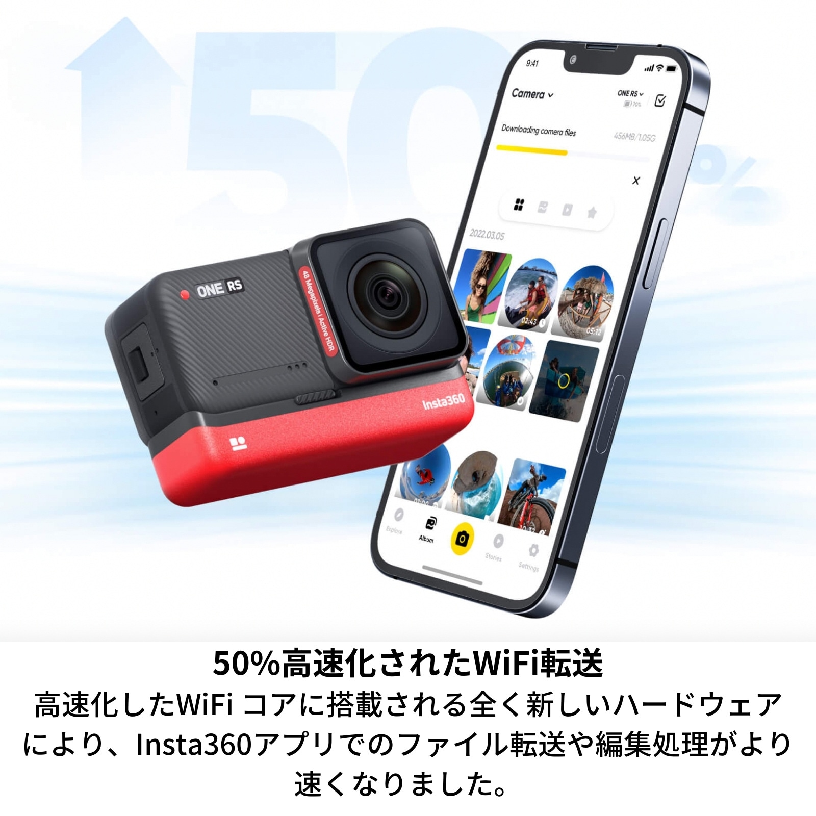 Insta360 ONE RS 4K Edition 本体+4Kブーストレンズ アクションカメラ 