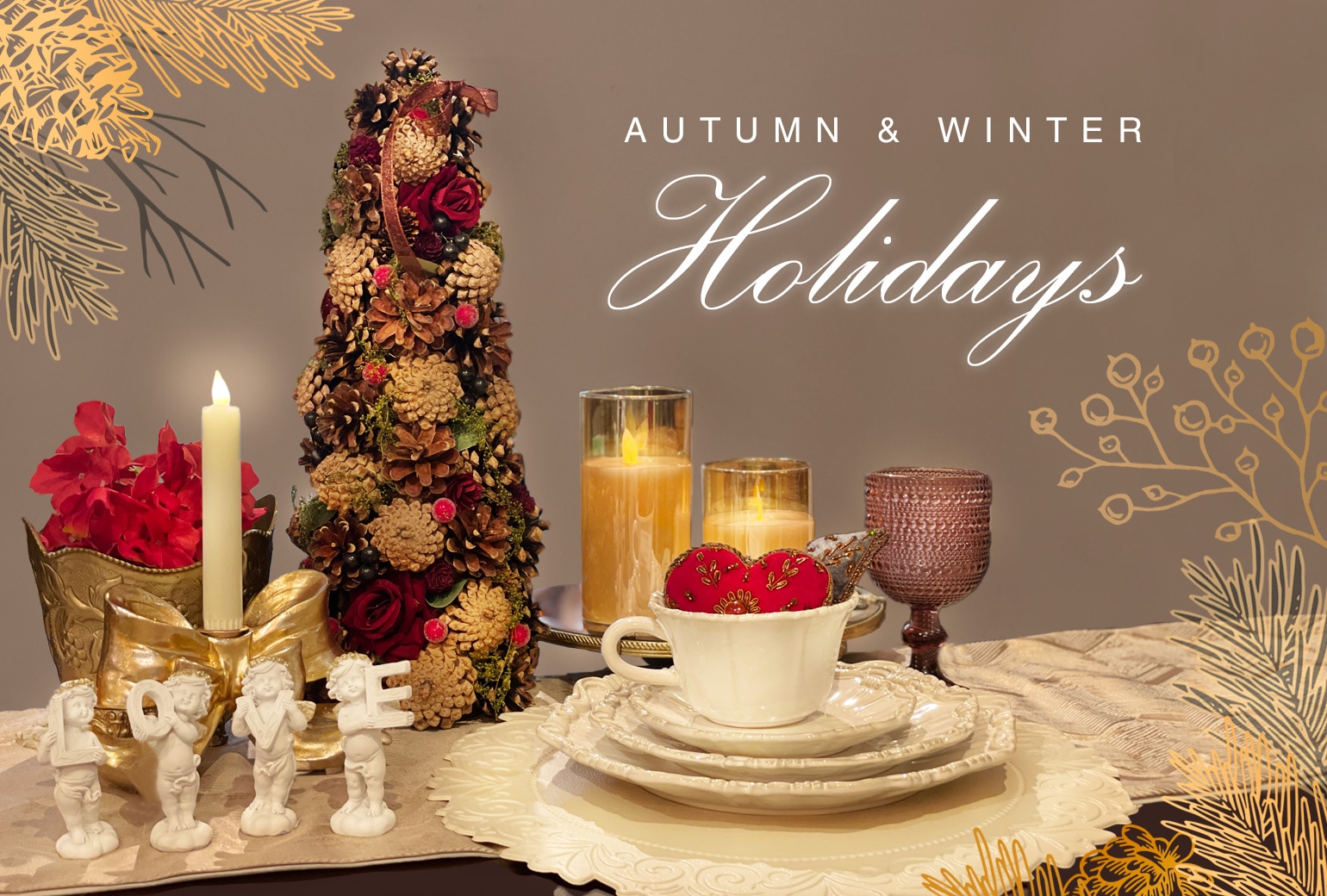 ジェニファーテイラー❤️エレガント⭐️ゴールド系❣️ クッション