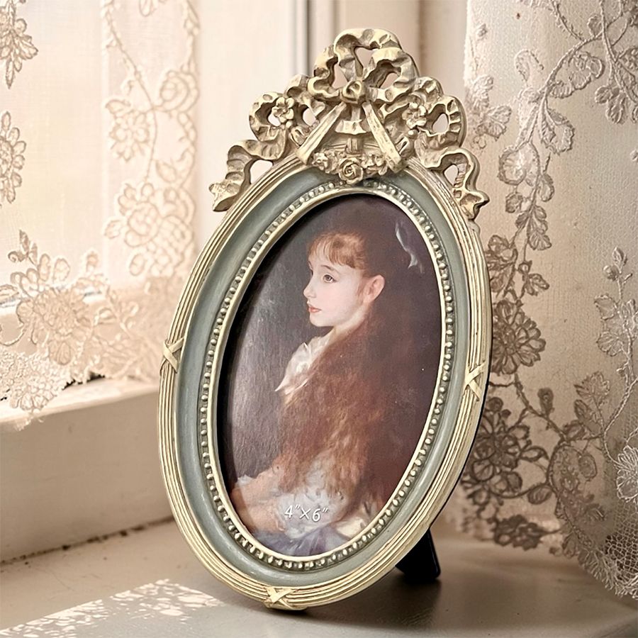 クラシック・写真立て・グレーゴールド