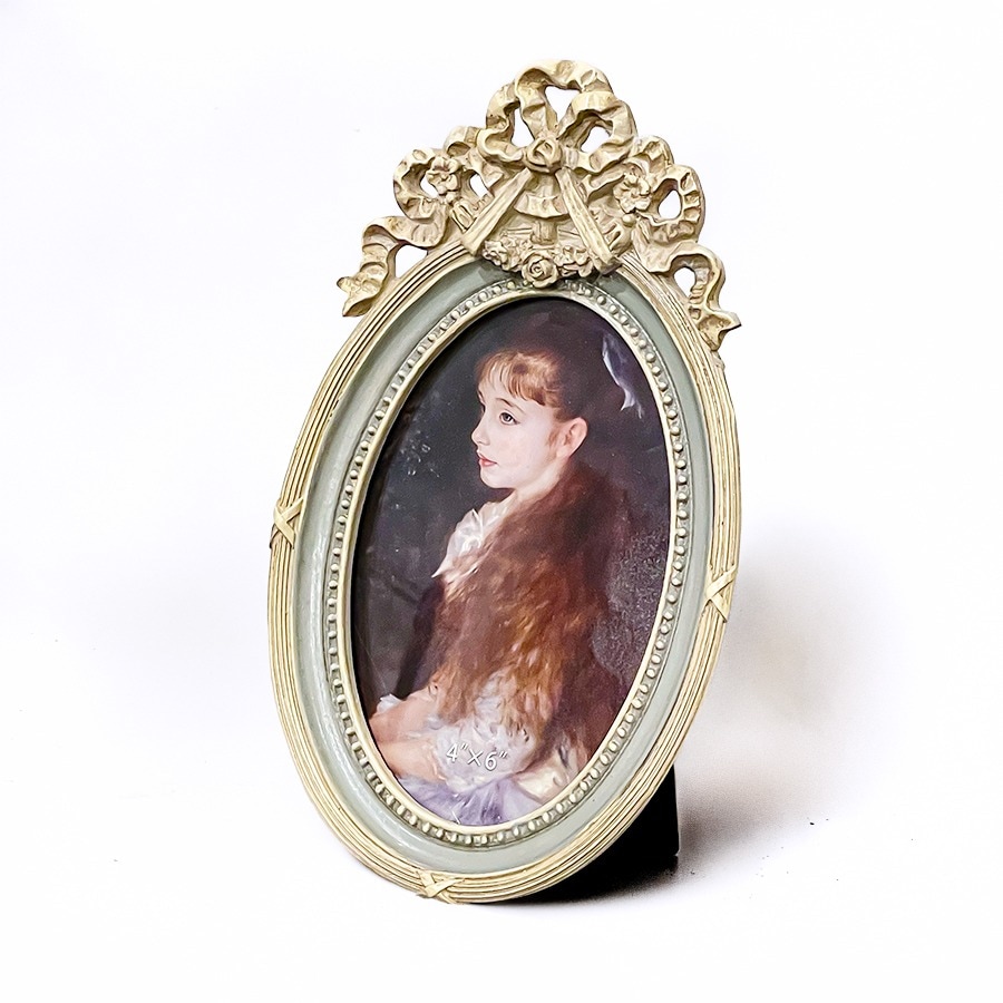 クラシック・写真立て・グレーゴールド