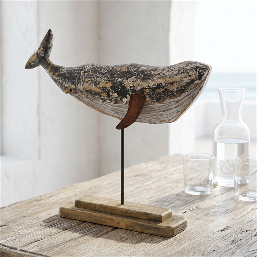 ヴィヴィアン｜インテリア雑貨と家具｜ クジラ オブジェ 木製 置物