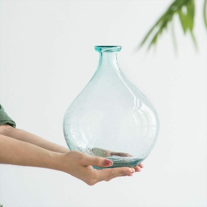 シャビーシック ガラス花瓶 ブルー Sサイズ | インテリア雑貨,花瓶 | 輸入雑貨・インテリア VIVIENNE（ヴィヴィアン）
