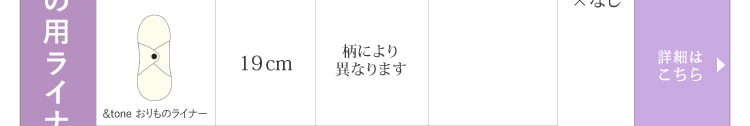 ＆TONEおりものライナー